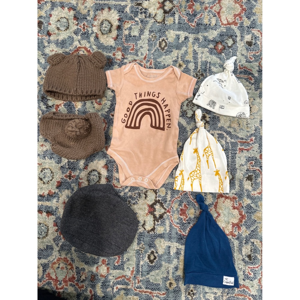 Gap Copper Pearl Milk Barn‎ Little Me Target Baby Boy 0-6M Brown Bundle